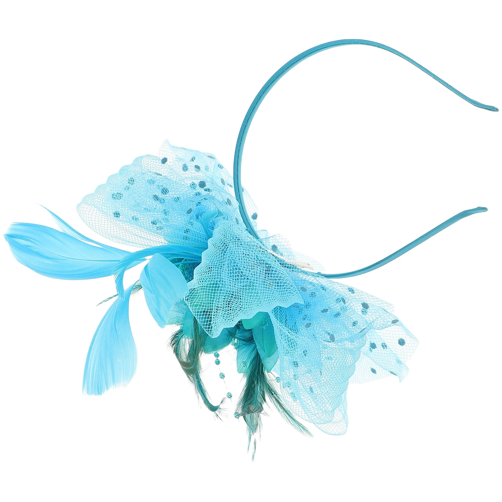 

Retro Head Flower Headbands for Women Wedding Bridal Hair Accessories Bride Mesh Hats Ladies Fascinator Banquet