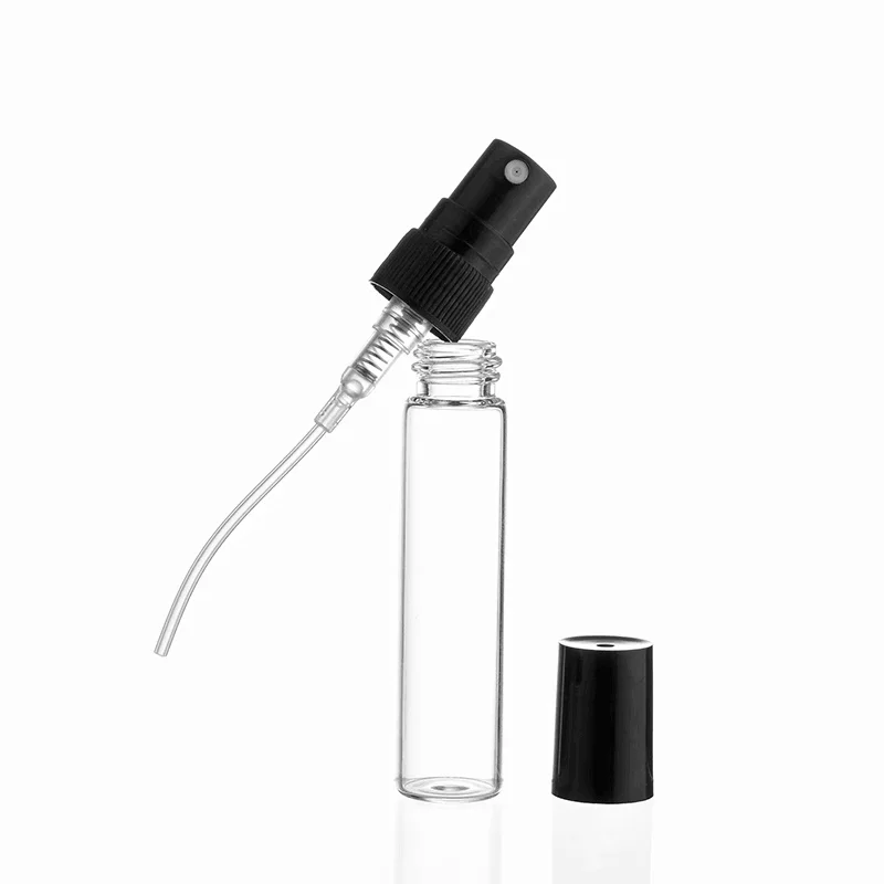 100 stücke 2ml 3ml 5ml 10ml Glass prüh flasche nachfüllbare Parfüm zerstäuber Mini-Proben röhrchen flaschen dünne Glas fläschchen