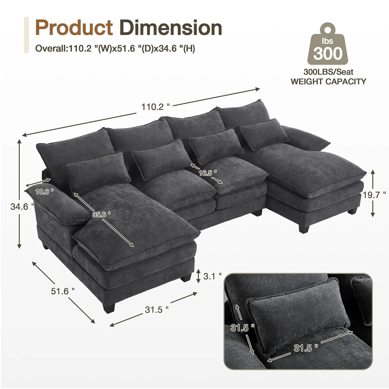 Thumbnail 2 - #4 Modular Sectional Sofas Sale