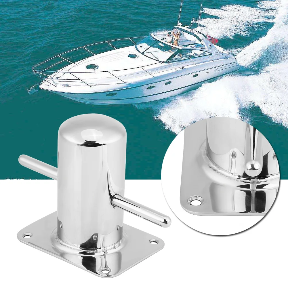 Boat Bollard  Bollard Stainless Steel Boat Samson Post  Bollard Mooring Bit for Marine Yacht 120mm*90mm Mooring Cleat