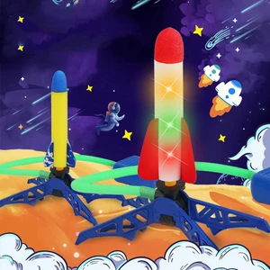 Rocket Launcher Toy for Kids, Stomp to Flying Foam Rocket, Jump Air Launch Pad, Fun Outdoor Activity, Sport Game For Children 8 Main Rocket Sales - №5