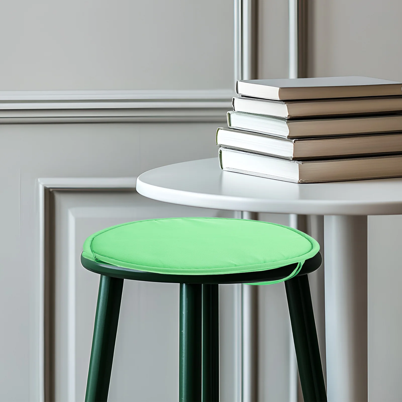 

1Pcs Round Seat Cushion 30Cm Green Thickened Sponge for Chair Sofa Bed Car Home Office Restaurant Decorative Chair Pad with