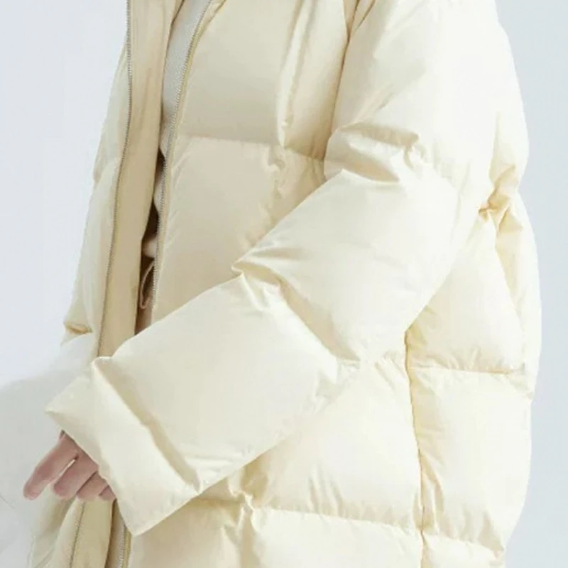 Women's Models Autumn Winter Tops Jacket Down Coat Duck Down Pure Color Thickened Warm Personalized Comfortable Soft Versatile