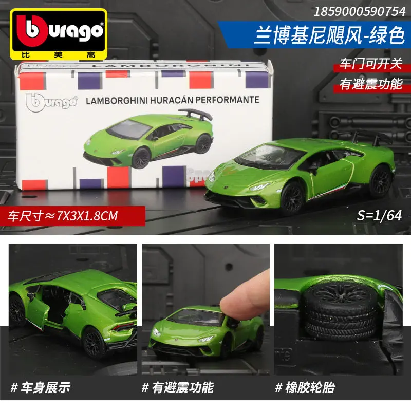 Bburago 1:64 Druckguss-Automodell, Audi Porsche 911 Mercedes-Benz Sammlerstück aus Legierung, Geschenk für Jungen, Kinder und Erwachsene – Detail 8