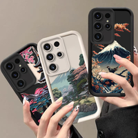 Mount Fuji draw For Samsung S25 Ultra S24 S20 Plus S21 S22 S23 FE Galaxy Note 20 M34 20 5G F23 Soft Silicone Phone Case
