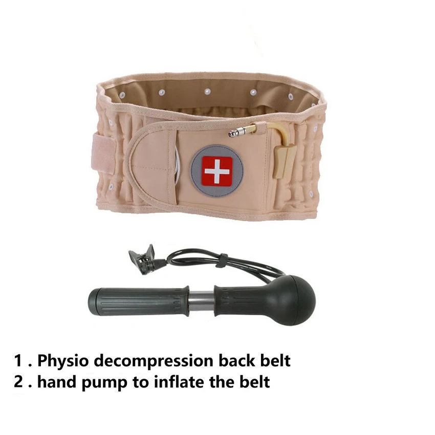 Air Waist Support Belt Medical Back Pain Relief Air Traction Spine Decompression Lumbar Inflatable Belt