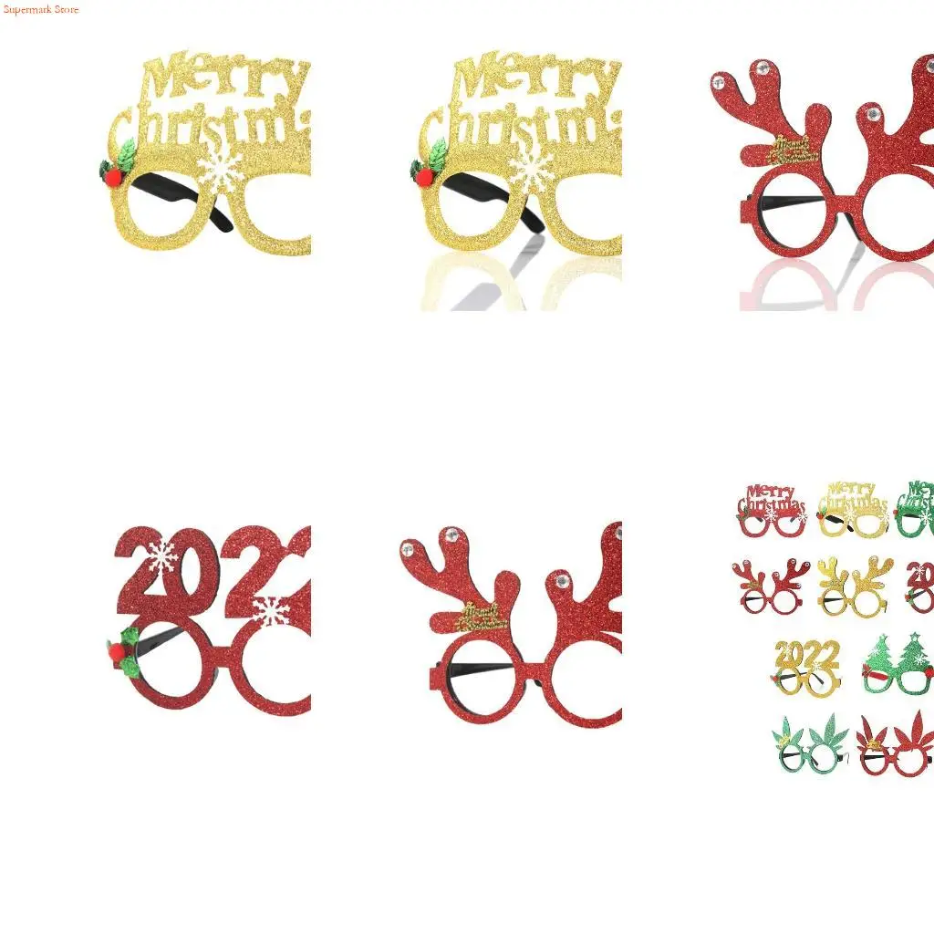 Q5WE New Year Glasses Headband Novel Glasses for Boys Girls Festival Decoration