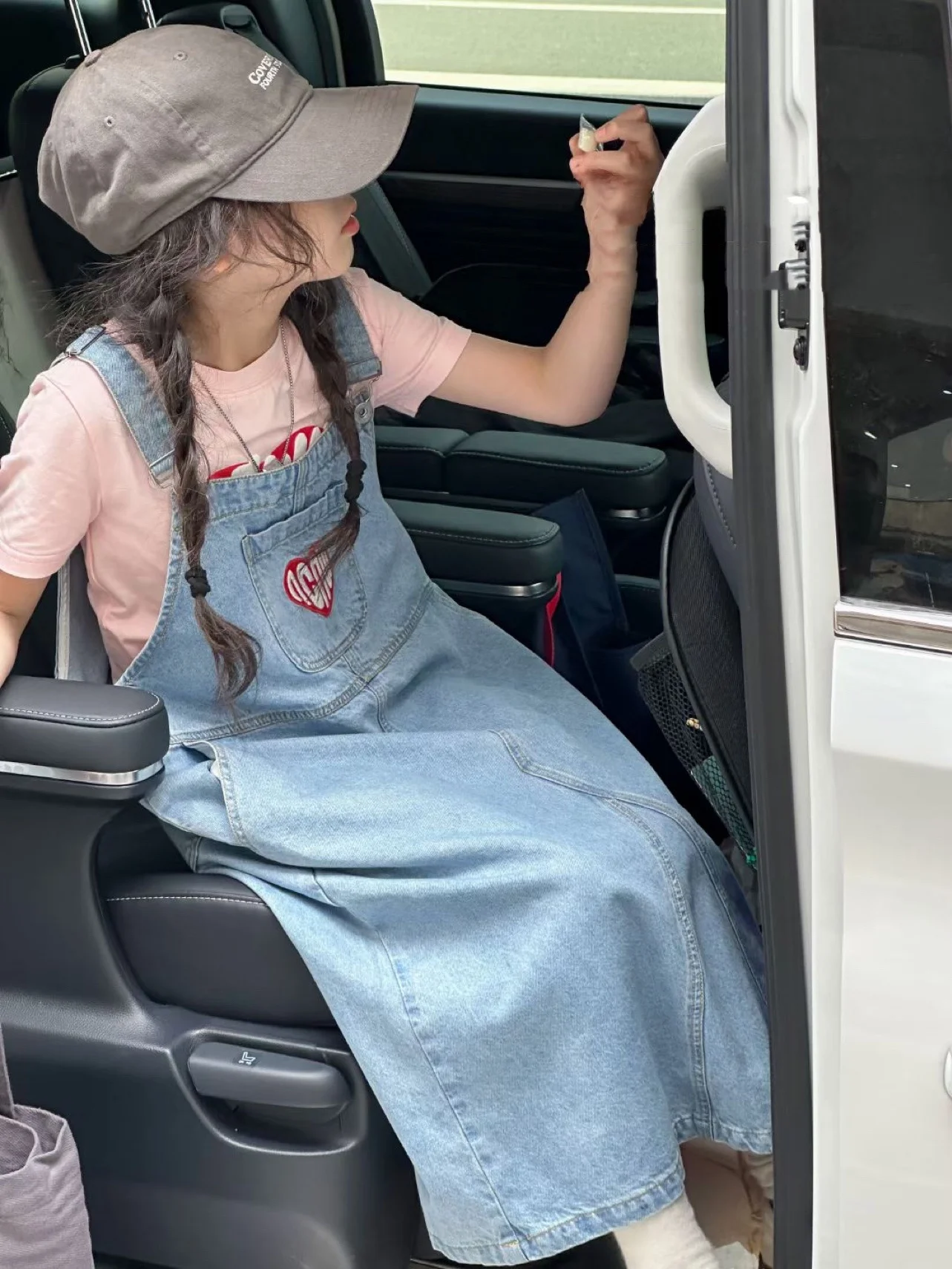 bora-spring-summer-denim-skirt-for-girls-age-4-14-with-straps-a-line-casual-everyday-dress-children's-fashion-clothing