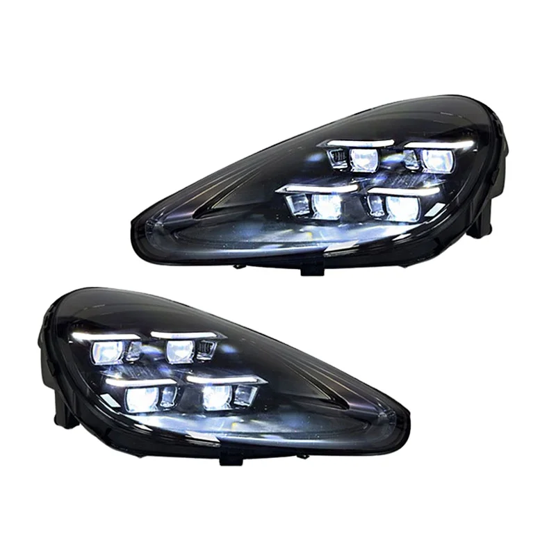 

For Porsche Cayenne 958 Upgrade To 2024 Matrix Style LED Headlight 2011-2017 High Quality Front Light Plug And Play Lamp