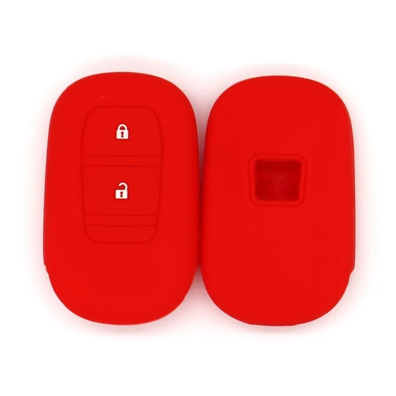 حافظة مفاتيح السيارة من السيليكون لـ 11th Gen Honda Civic/Accord/CR-V/C-HR/Jade -2-زر مفتاح ذكي مناسب، غطاء حماية ملحقات الديكور