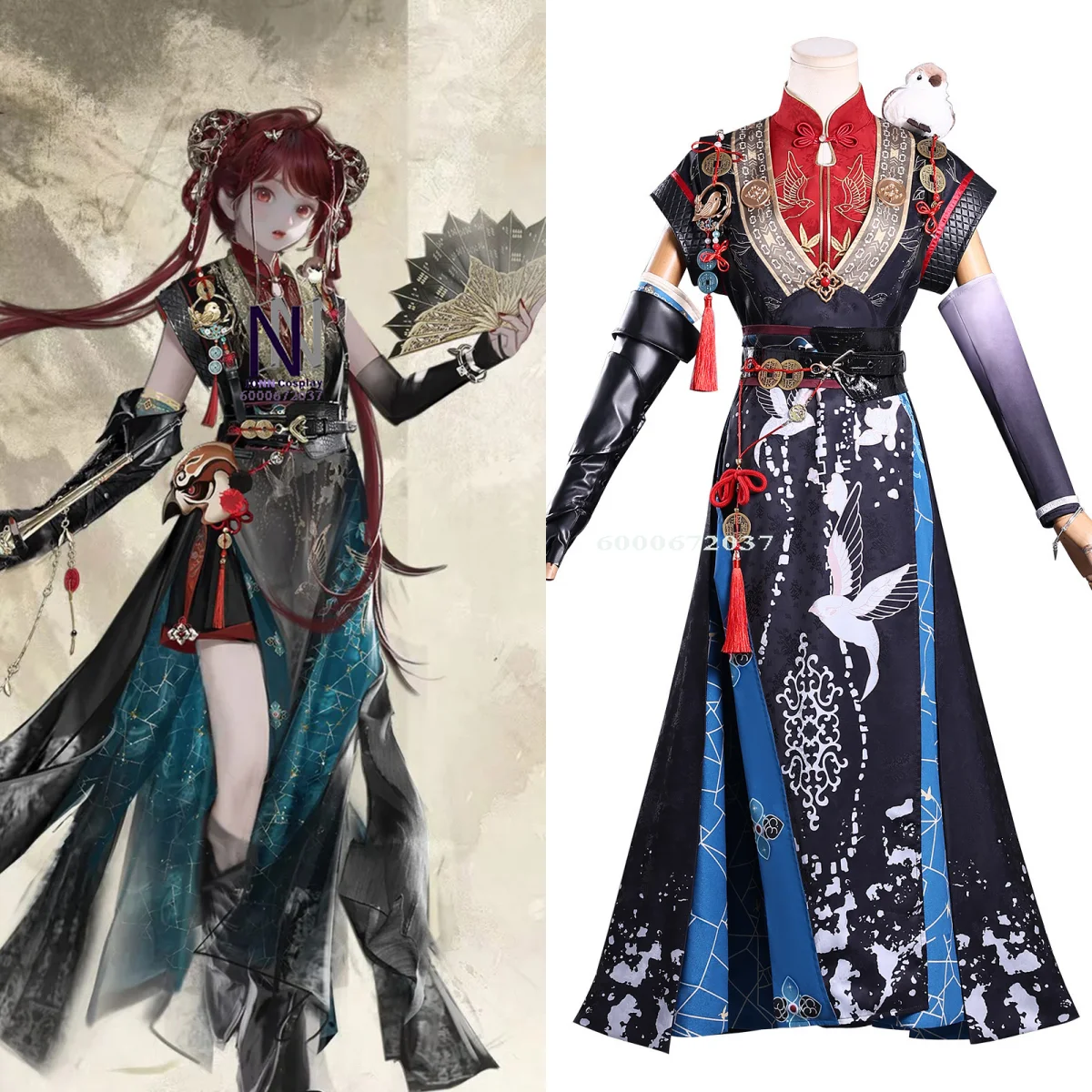

Game A Dream of Jiang Hu Cosplay Costume Anime Tianxia Wudi Role Playing High Quality Outfit for Women Adult Comic Con Party