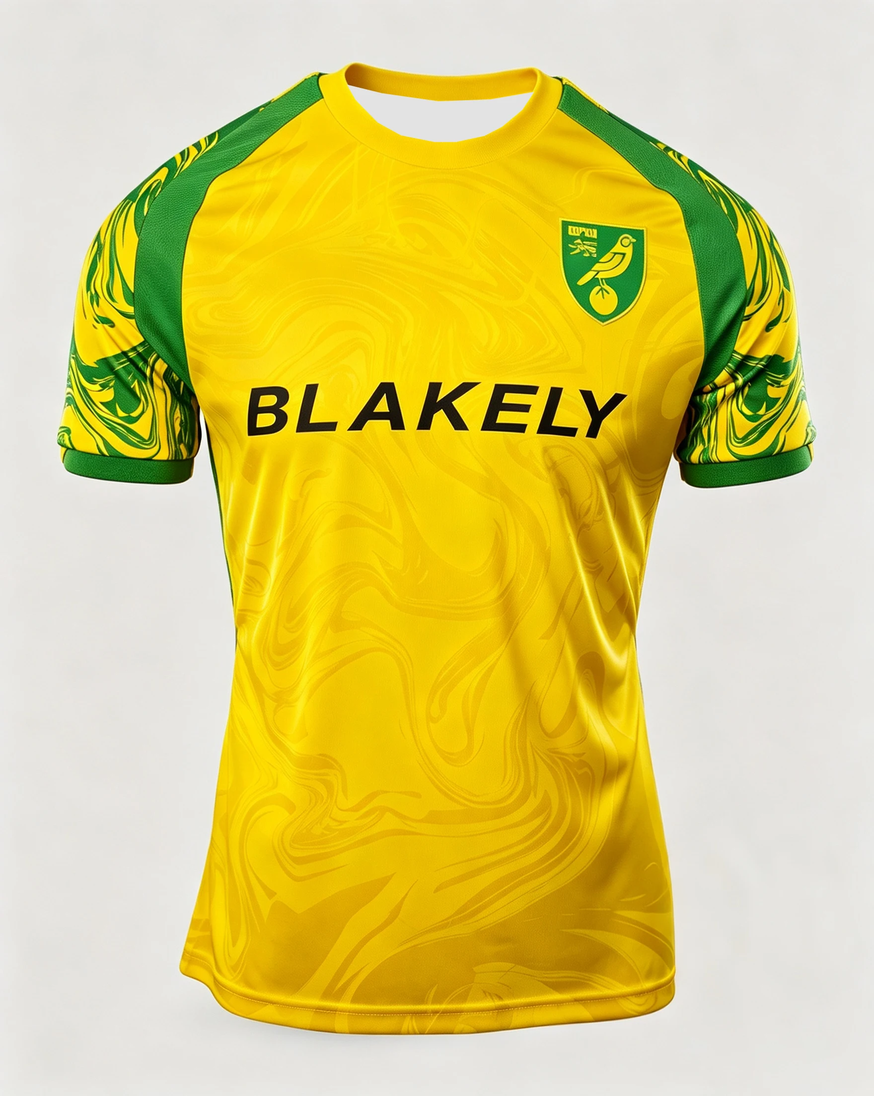 2026 Norwich City 3D-Druck Fußballtrikot Herren Sommer Schnelltrocknend Atmungsaktiv Kurzarm T-Shirt Familien-Partnerlook – Detail 3