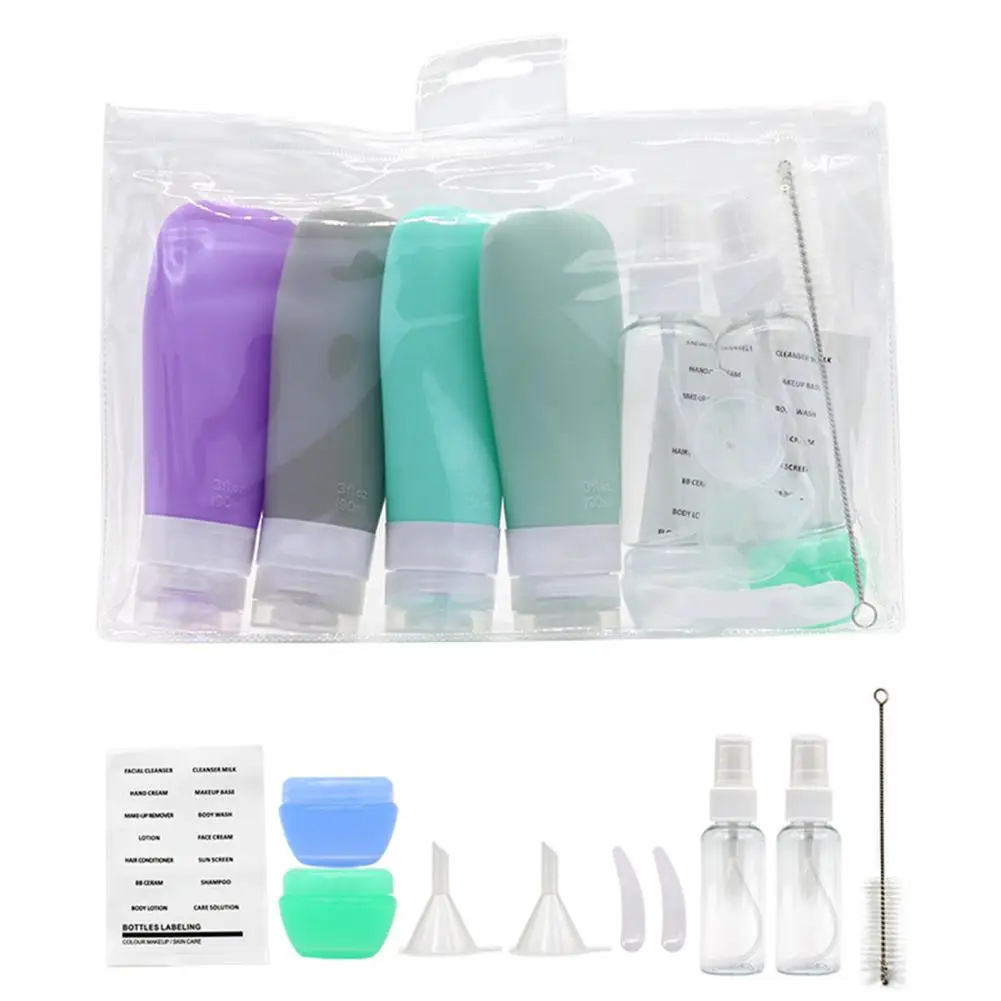 

Refillable Bottle 1 Set Convenient Squeezable Reusable Shampoo Conditioner Lotion Body Wash Container Hotel Supplies