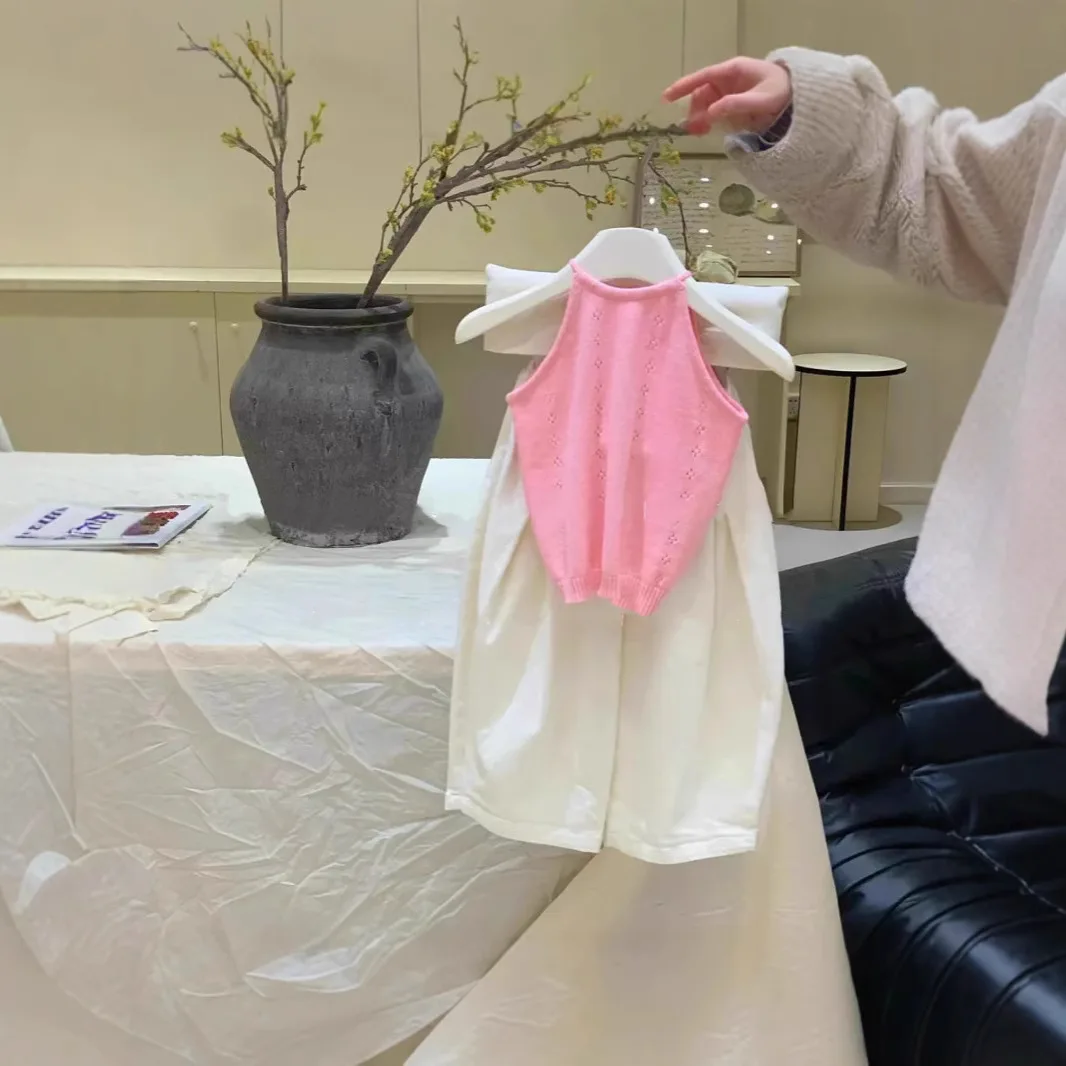 

Two Piece Set Children's Vest Suspender 2026 Summer New Korean Children's Clothing for Girls and Babies