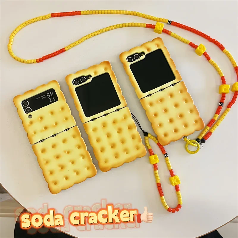 

Delicious Soda Cookies Phone Case for Samsung Galaxy ZFlip3 ZFlip4 ZFlip5 ZFlip6 Hard PC Back Cover for ZFlip6 Case Shell