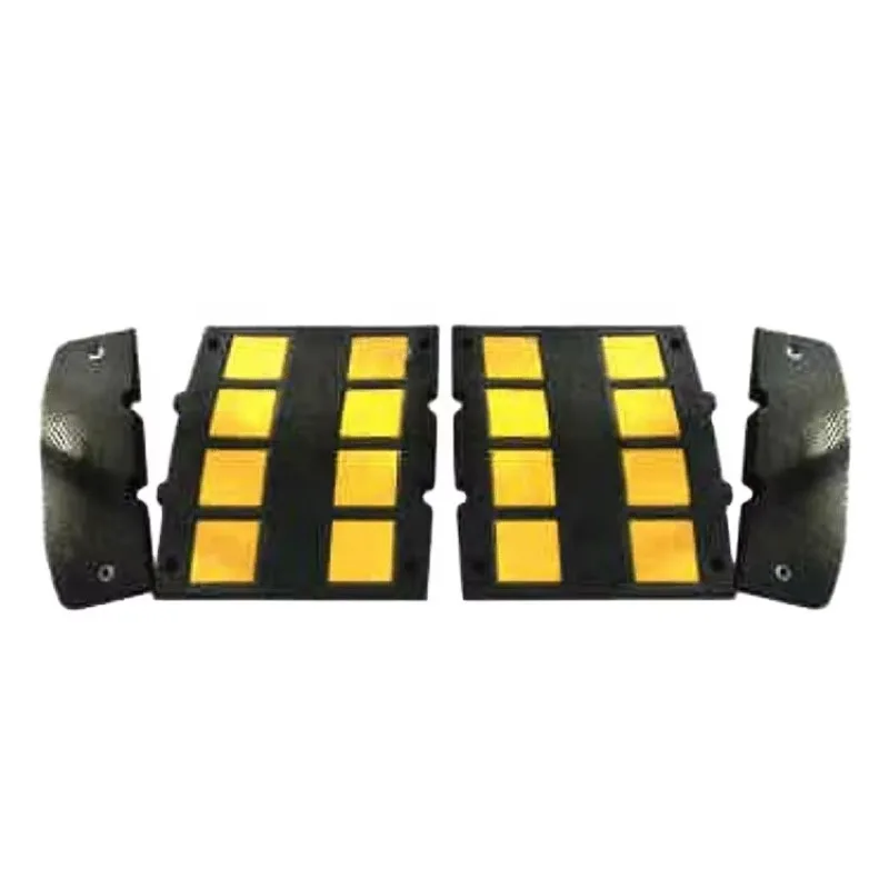 Low Price Rubber Speed Reducer Breaker Rubber Speed Bump Reflective Traffic Hump