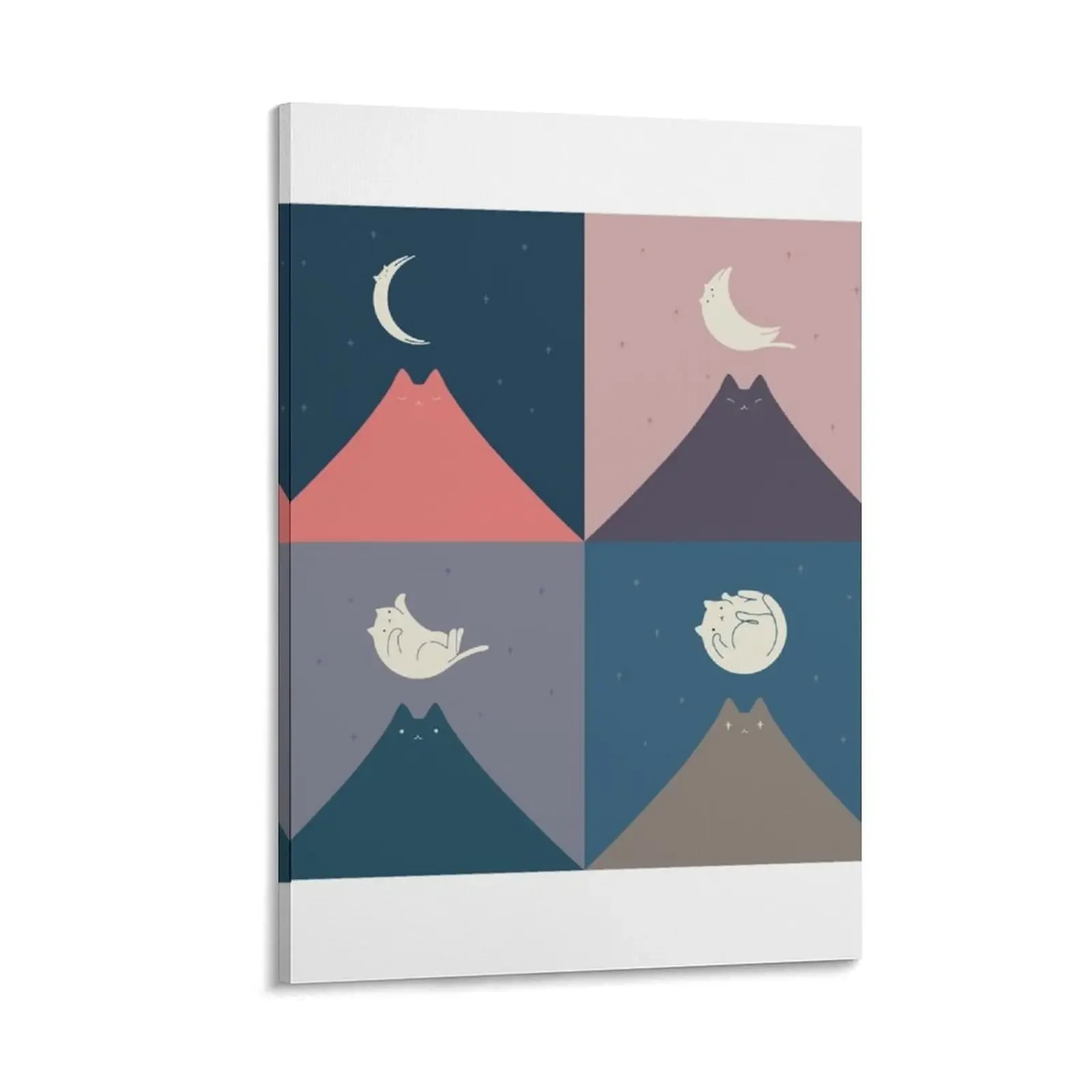 

Moon Cat 2x2 Canvas Painting Decorative paintings Wall paintings home decoration accessories stickers & posters