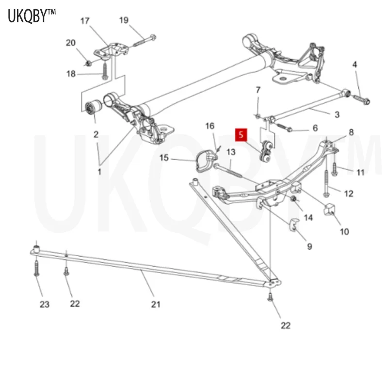 قضيب ربط المحور الخلفي ، عمود توصيل ، شريط توازن ، غلاف مطاطي ، مناسب لـ Op el Va ha ll Cr uz E ،