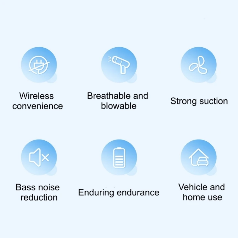 ハンドヘルド車用ミニ掃除機,デュアルパーパス,ハイパワー,ワイヤレス充電,パワフル,ポータブル,家庭用