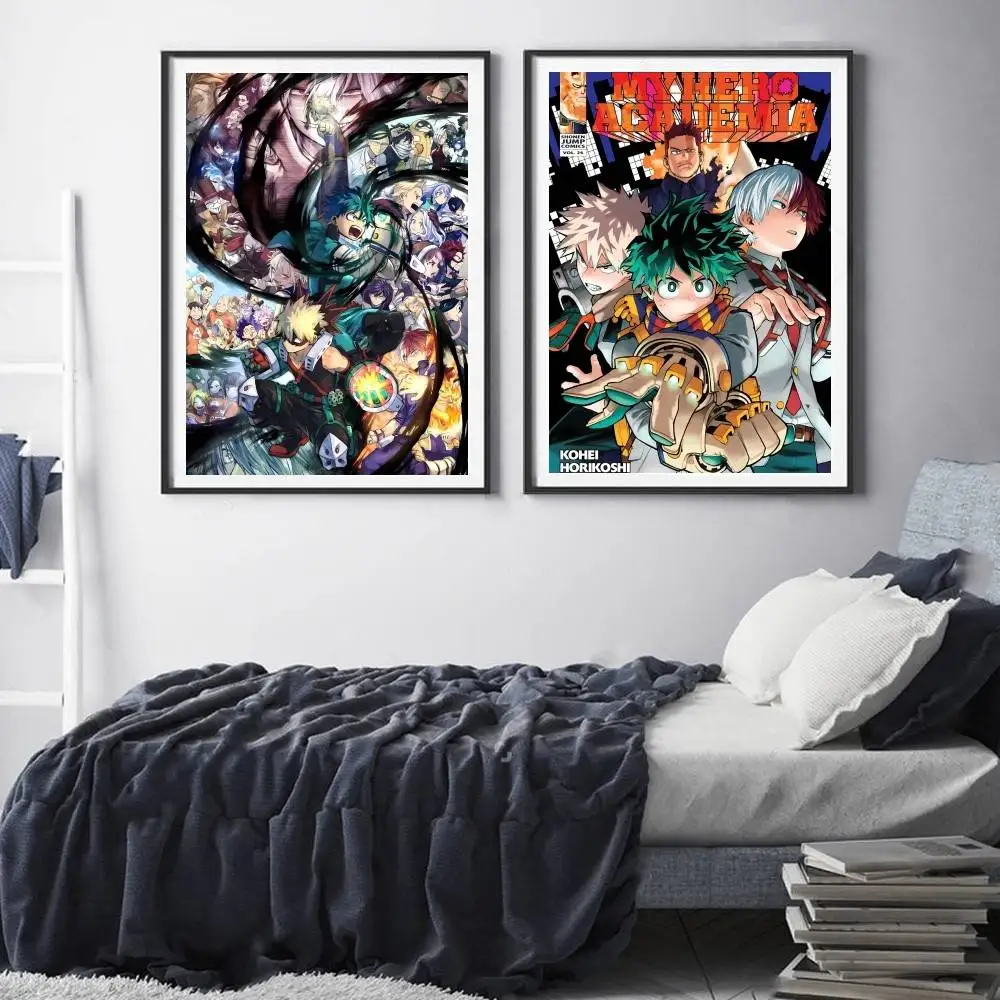 الكلاسيكية أنيمي بطلي الأكاديمية المشارك ذاتية اللصق الفن مقاوم للماء ورقة ملصق مقهى بار غرفة جدار ديكور