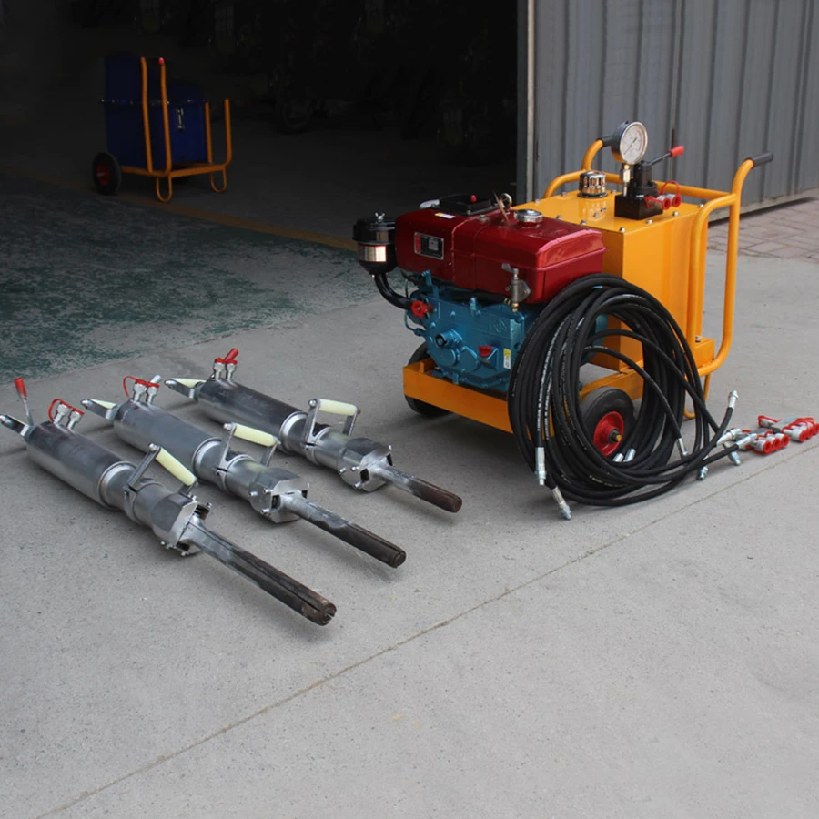 Nonexplosive Quarry Equipment Hydraulic Rock Splitter Marble Granite Breaking Tools