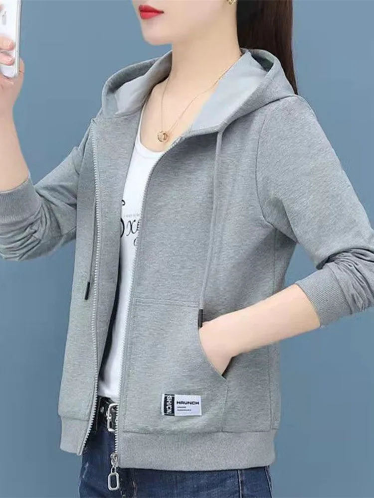 Ort zíper hoodie feminino primavera outono fino gola esporte sle jaet senhoras comute sle tubo reto pe