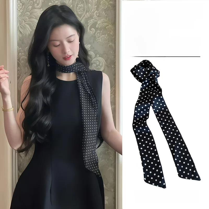 lenco-de-seda-longo-com-laco-e-poas-ele-bla-acessorio-moderno-e-elegante-para-jovens-nova-chegada-de-verao-decorativa