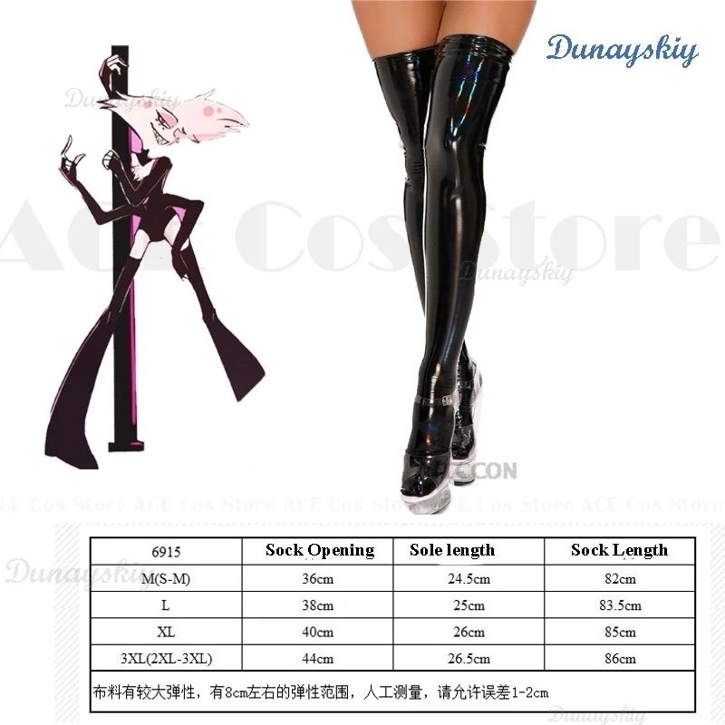 Anime Hazbin Angel Dust Cosplay Hotel Costume Uniform Cosplay AD Sexy Dress  Poison Dance Socks Halloween Party Cosplay