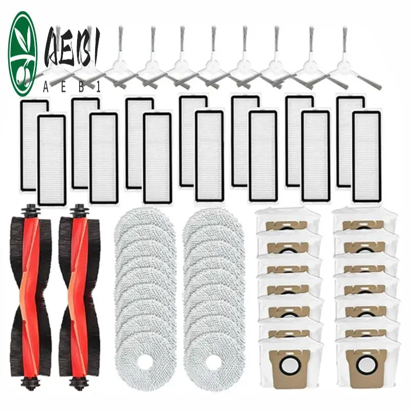 

AEB1-For Xiaomi Robot Vacuum X20+, X10+ / X20 Plus, X10 Plus Parts Accessories Main Side Brush Hepa Filter Mop Cloth Dust Bag