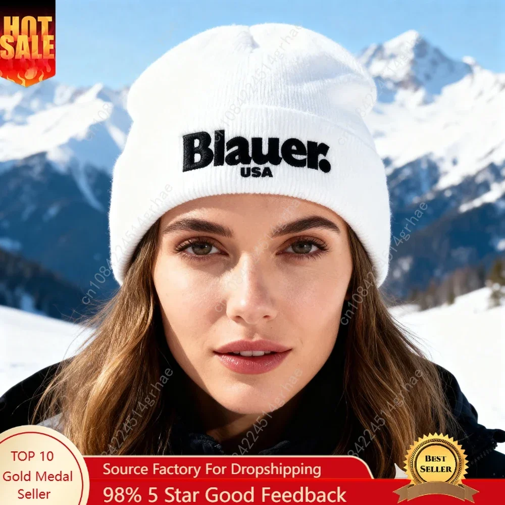 

A winter printed knitted hat with warm and windproof design, suitable for outdoor travel, unisex