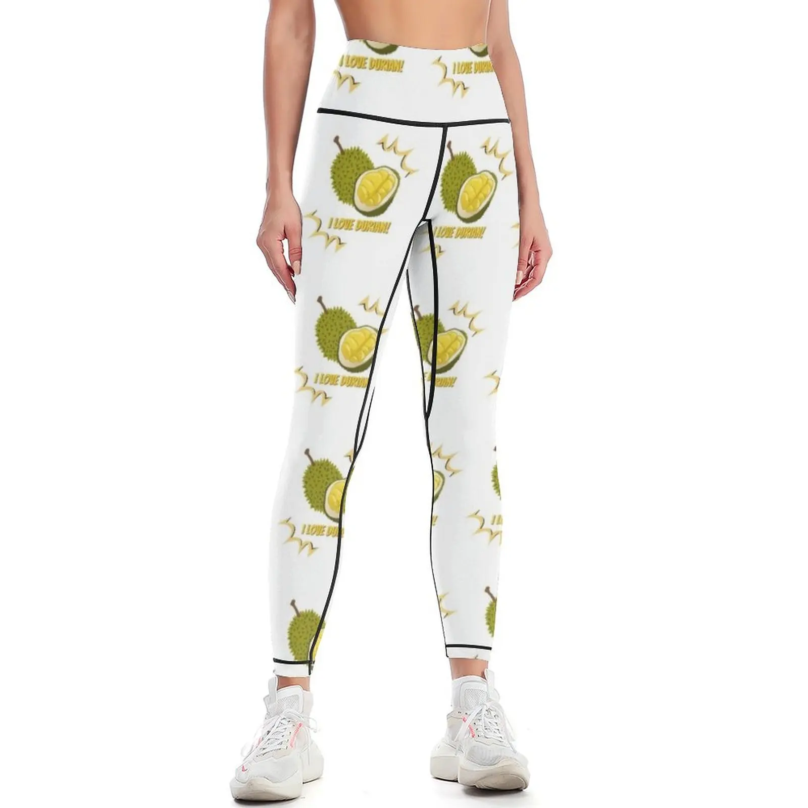 

i love durian Leggings Women's sports sport pants Tight fitting woman legging pants raises butt Womens Leggings