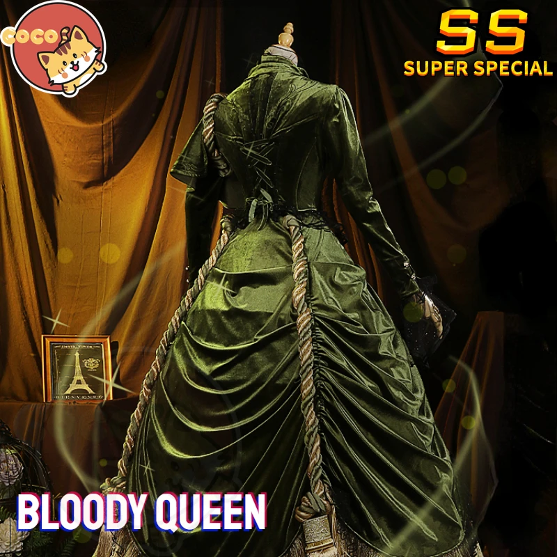 CoCos-SS Game Identity V Bloody Queen Mary Scarlett Cosplay Costume Mary Deduction Star Cosplay Scarlett Costume and Cosplay Wig