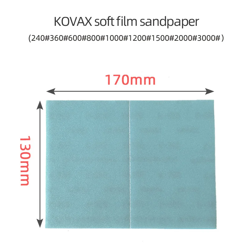 KOVAX 자동차 연마 사포 페인트 스크래치 샌딩 연마, 미세 모래 직사각형 건식 그라인더, 2000/3000 자갈