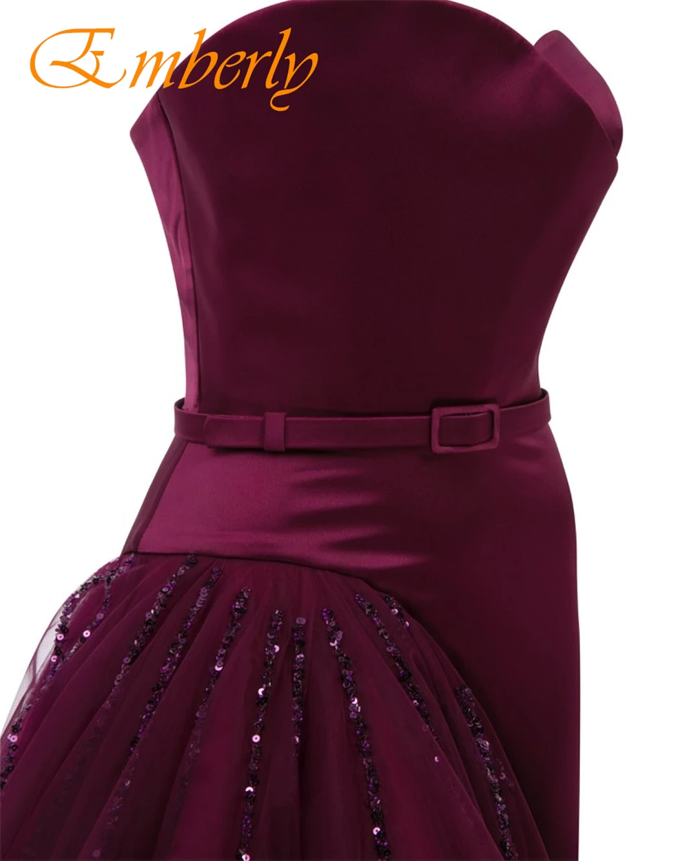 ที่กําหนดเองประณีต Burgundy Strapless ชุดราตรีคุณภาพสูง Tulle Prom Dresses Delicate Party Gowns สําหรับผู้หญิง