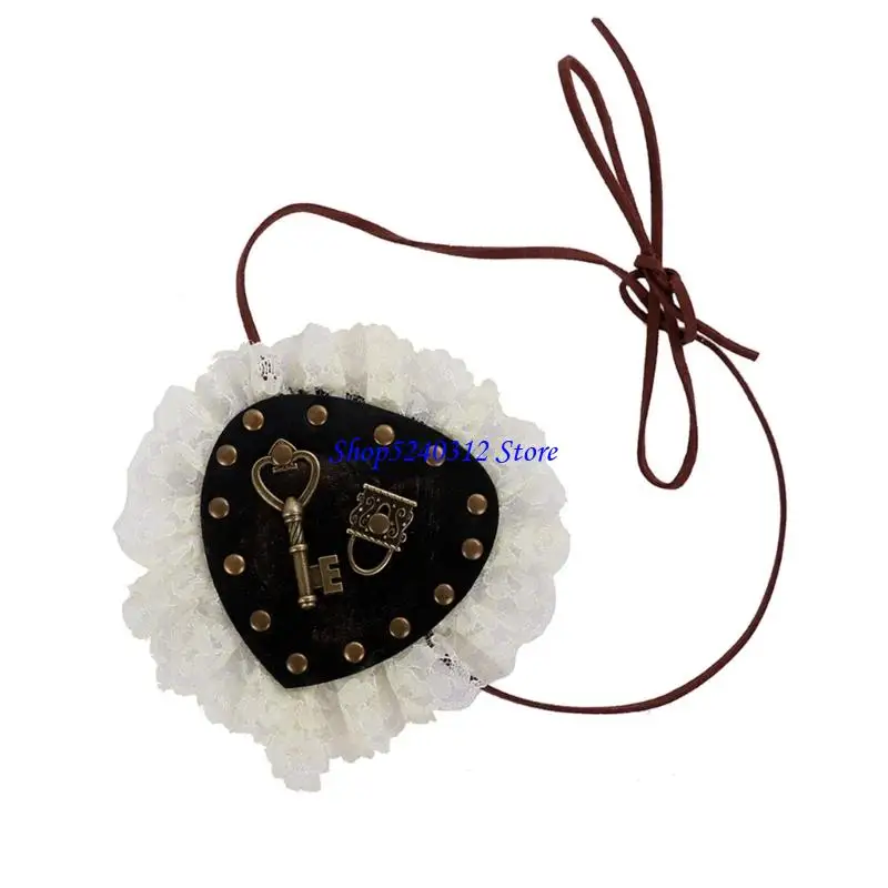

634C Vintage Steampunk Pirate Eye Patches Gothic Lace Costume Accessory Photography Eye Mask For Parties