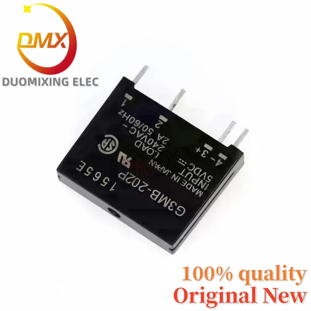 10PCS/LOT Solid State Relay G3MB-202P 5V 12V DC Control AC 240VAC~ 2A 50/60Hz 4-Pin