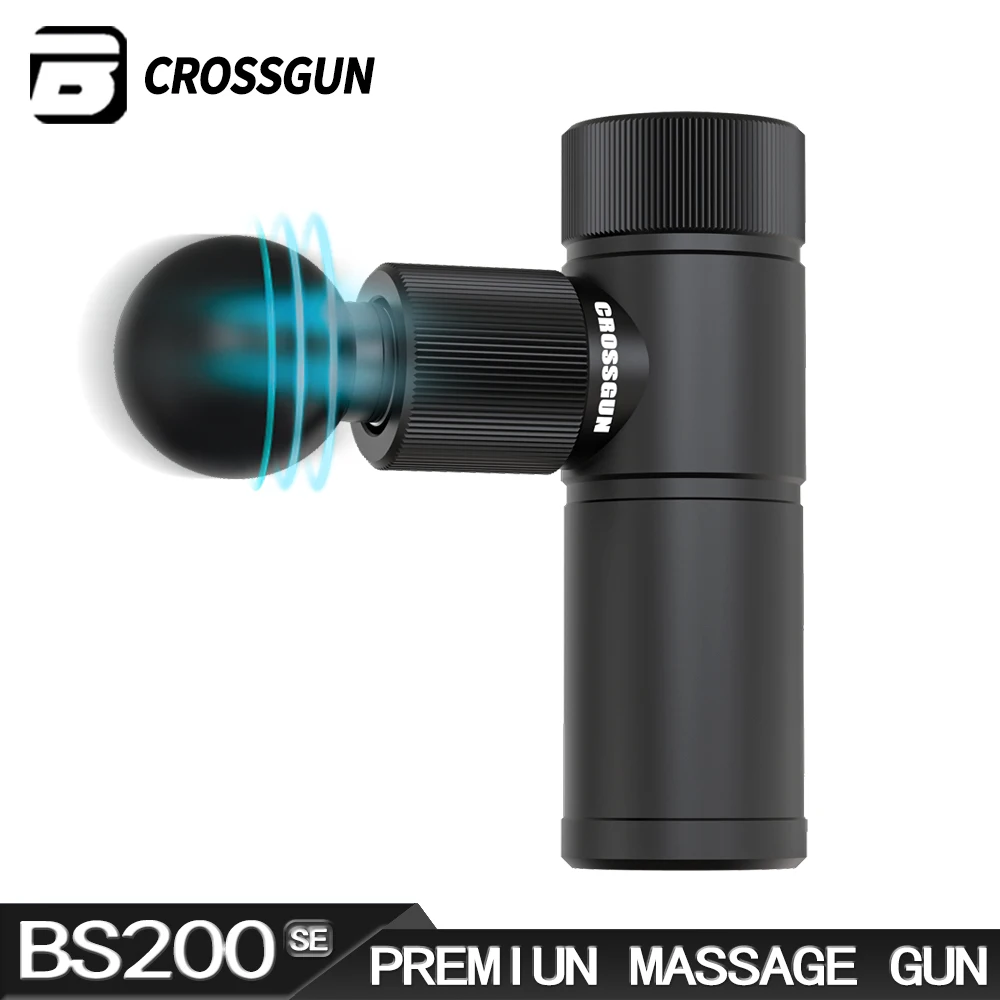 CROSSGUN Mini Massage Fascia Gun Electric High Frequency For Fitness Slimming Body Deep Muscle Relaxation Neck Back Leg BS200SE