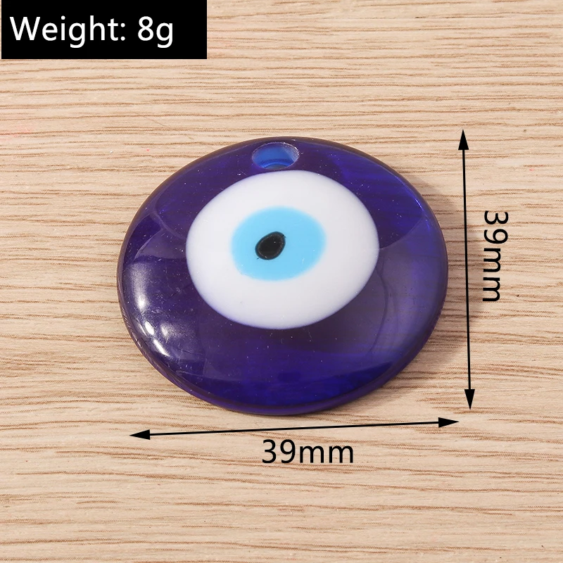 5 stücke niedlichen blauen bösen Blick Charms Harz Liebe Herz Hand Charms Anhänger für Schmuck machen Ohrringe Halskette DIY Handwerk Zubehör – Detail 4