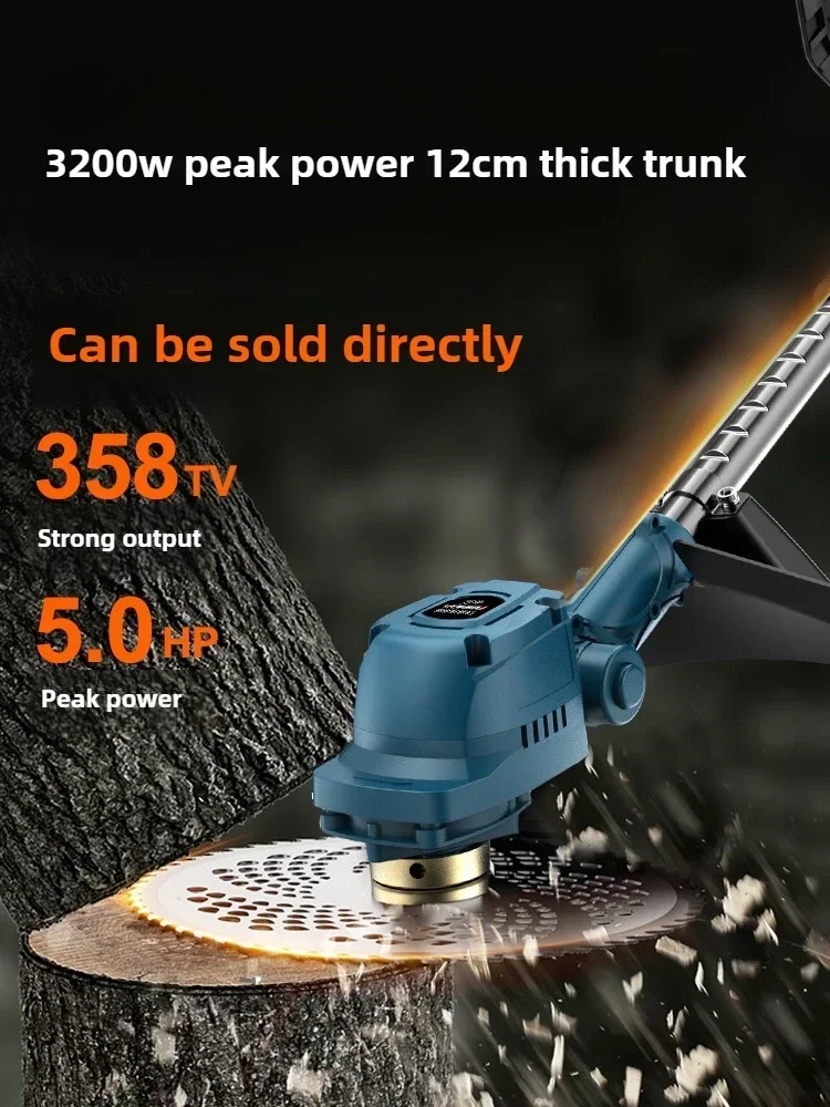 

Electric lawn mower Small household lawn mower Lithium battery rechargeable high-power lawn mower artifact