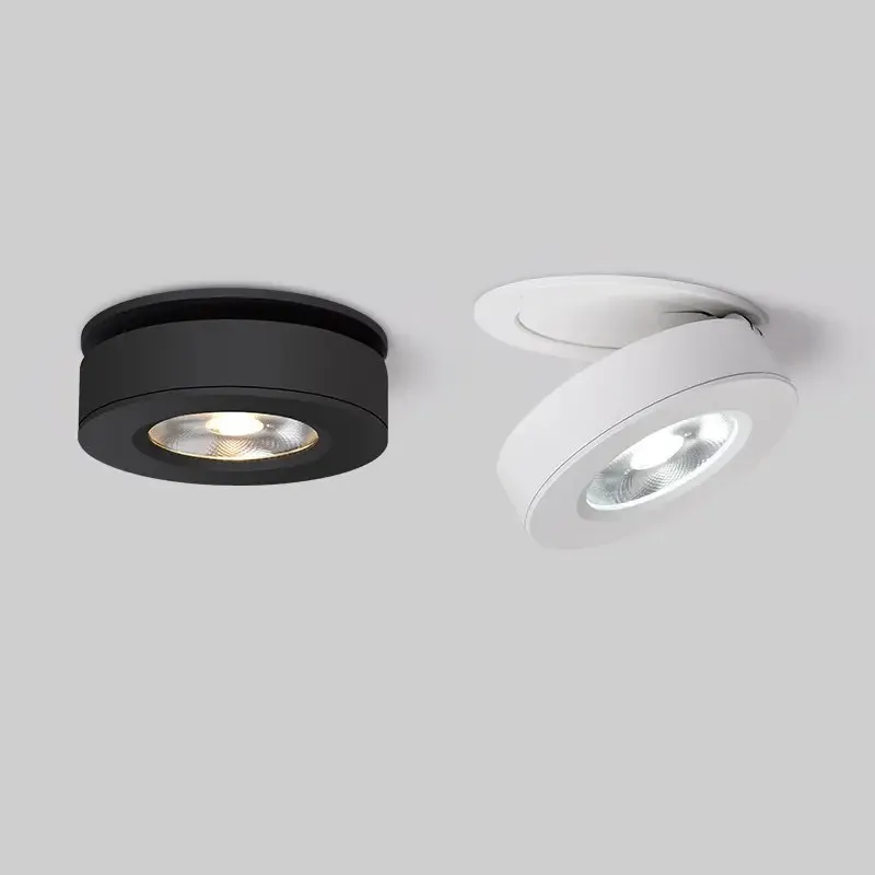 Opbouwbare Led Cob Plafond Downlight Lamp 360 Graden Draaibaar Ingebouwd Spot Licht Verzonken Downlight 3W 5W 7W 9W 12W 15W