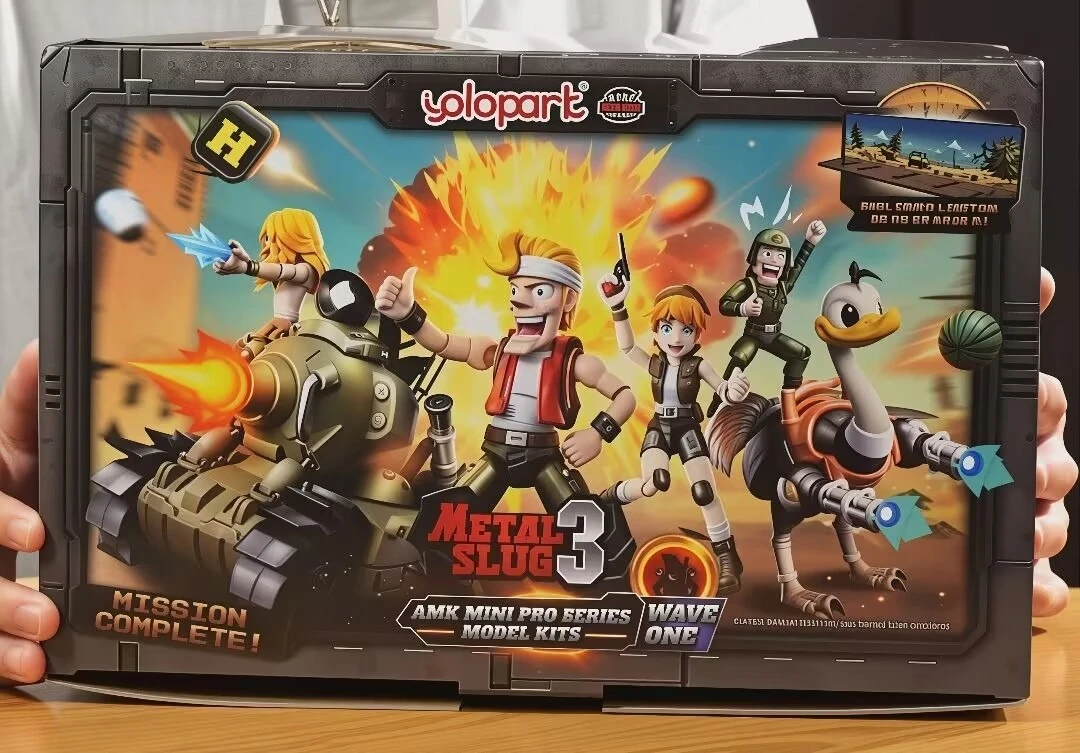 In-stock YOLOPARK Metal Slug 3 First Wave AMK Mini Series Marco Ostrich Vehicle Pre-assembled Action Figure Collectible Gift