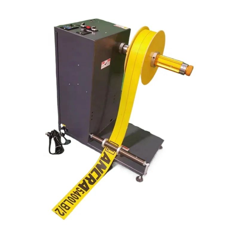 Automatic Tensioner Rewinder Machine Rolled Steel Adjustable Tension Speed Gear Core  220V