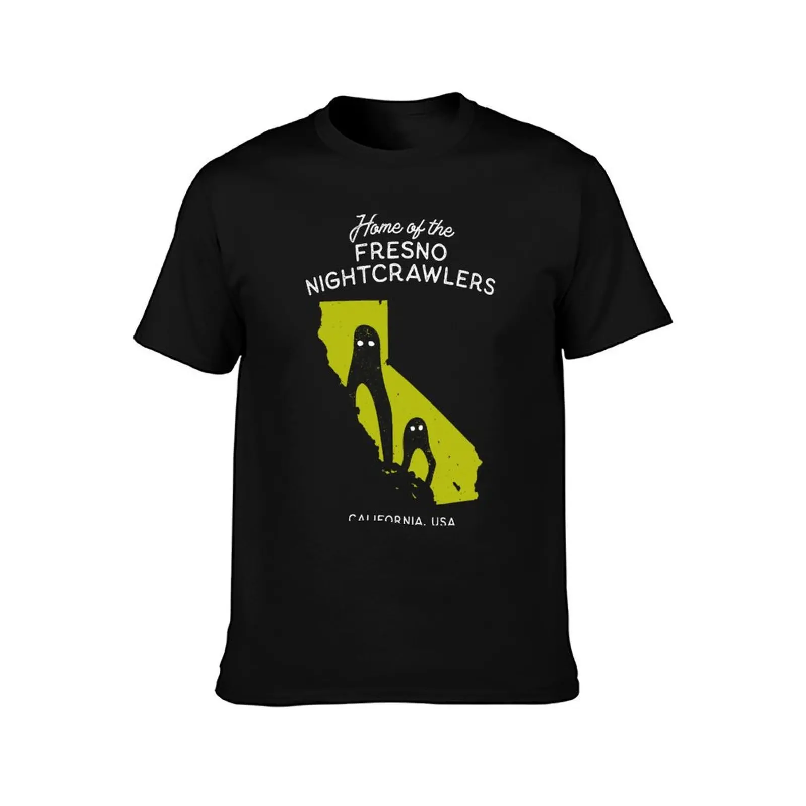 Home of the Fresno Nightcrawlers Home State Cryptid Collection T-Shirt Street Fashion Casual Tee Shirt T-Shirt