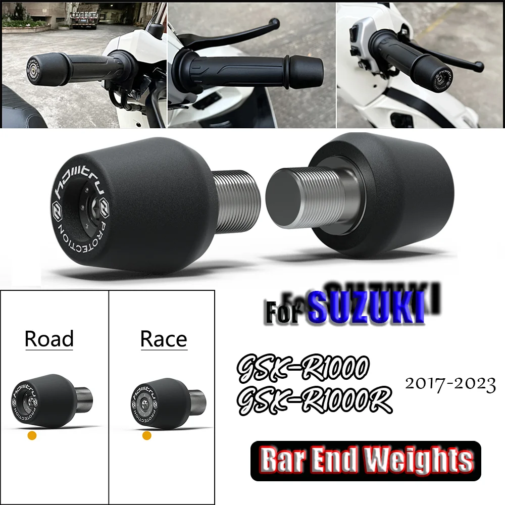 

Motorcycle Sliders For SUZUKI GSX-R1000 17-23 Motorcycle Handlebar Grip End Weights Slider Plug Handle Bar End Weight Grips Cap