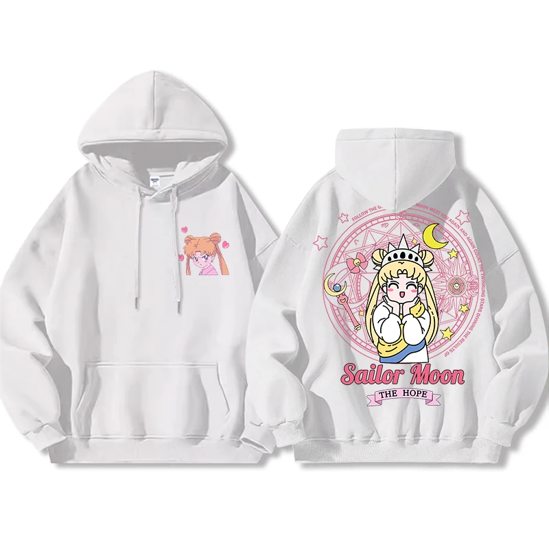 

Moon Hare Water Ice Moon Two Dimensional Sailor Moon Joint Jacket Sweater Autumn Moon Hare Printed Pullover Clothes Unisex