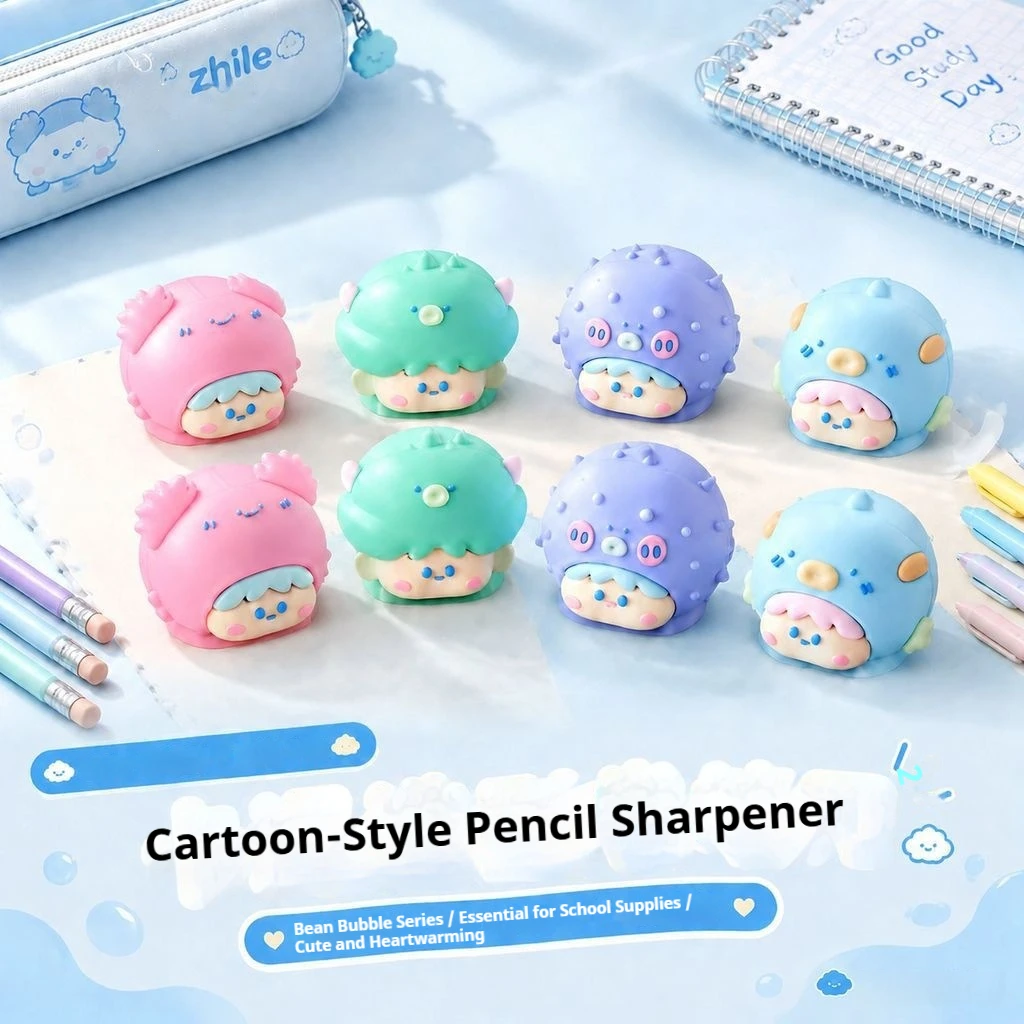 4/2 Pieces in Random Colors Astronaut Hand-Cranked Pencil Sharpener Children's Cartoon Cute Automatic Pencil Sharpener Suitable for Primary School Students Suitable for Office and Study a Great Gift Option