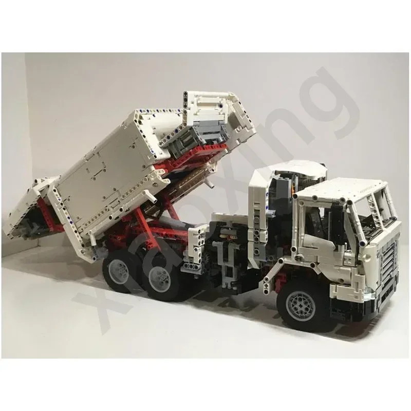 Eco EcoElectricMOC-95540 GarbageTruckEngineeringTruck نموذج 3521 أجزاء بنة نموذج الكبار التعليمية للأطفال عيد ميلاد لعبة هدية