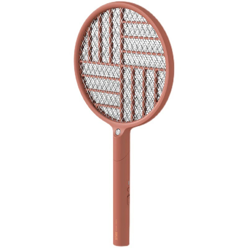 Electric Fly Swatter, Folding Handle, Dual Switch, Powerful Fly Killer Bug Zapper Racket for Indoor and Outdoor Pest Control