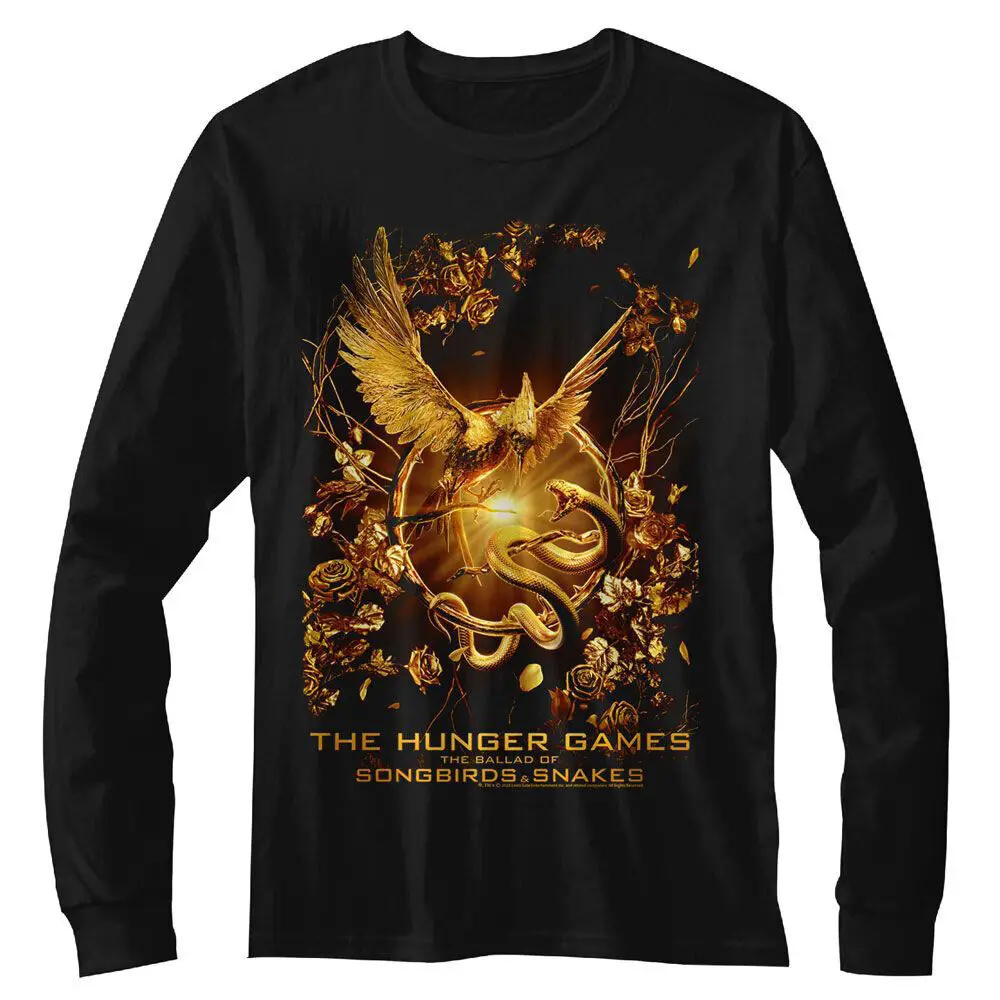 

Men's Hunger Games Hunger Games Songbird Snakes Poster Long Sleeve X-Large Black