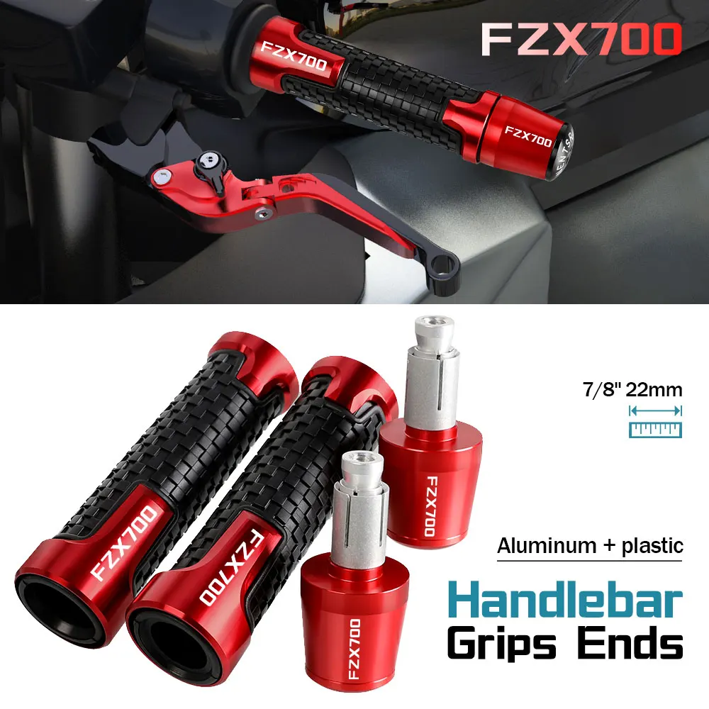 

7/8'' 22mm Motorcycle Handle Grips Handlebar Grip Ends Plug FOR YAMAHA FZX700 FZX 700 FZX-700 1986 1987-2022 2021